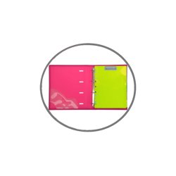 Clipboard A4 m huller plast ass farver 1 stk. 