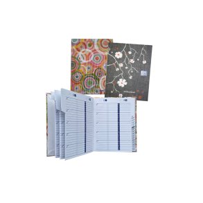 Oxford Adresse bog 13x15 cm 160 sider multi farvet