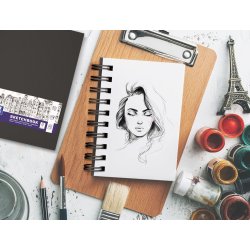 Oxford Skitseblok A6/80ark 100g dobbeltspiral