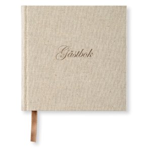 Paperstyle Gstebog 185x185 Rough Linen 96s