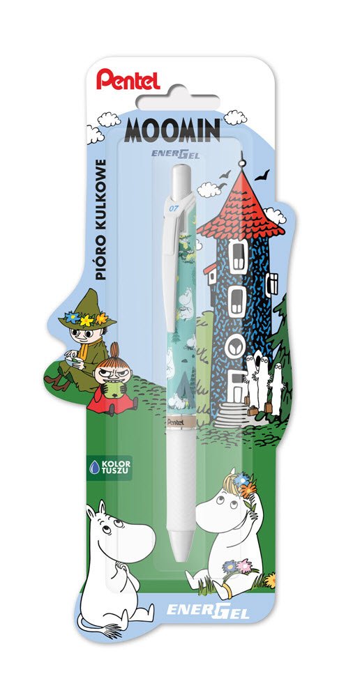 Pentel Energel 0,7 Moomin Gr�n m. Moomin