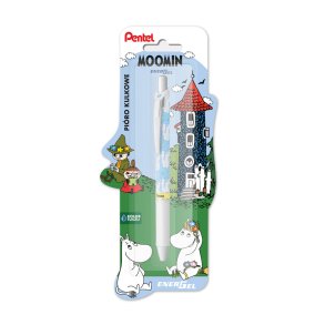 Pentel Energel 0,7 Moomin Lysebl� m. hvide sp�gelser