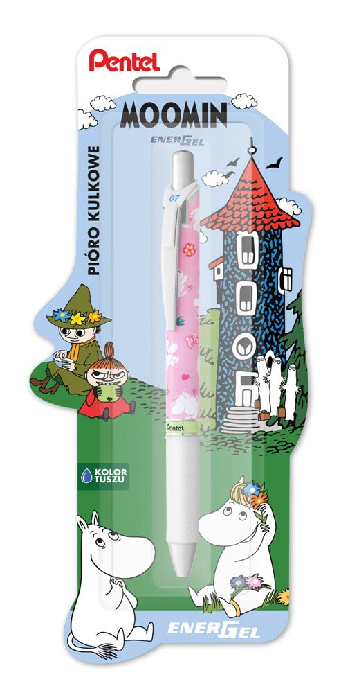 Pentel Energel 0,7 Moomin Lyser�d m. snorkfr�kken 