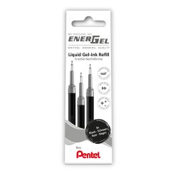Pentel Energel Refil 0,5 Sort 3 stk. LRN5-3A