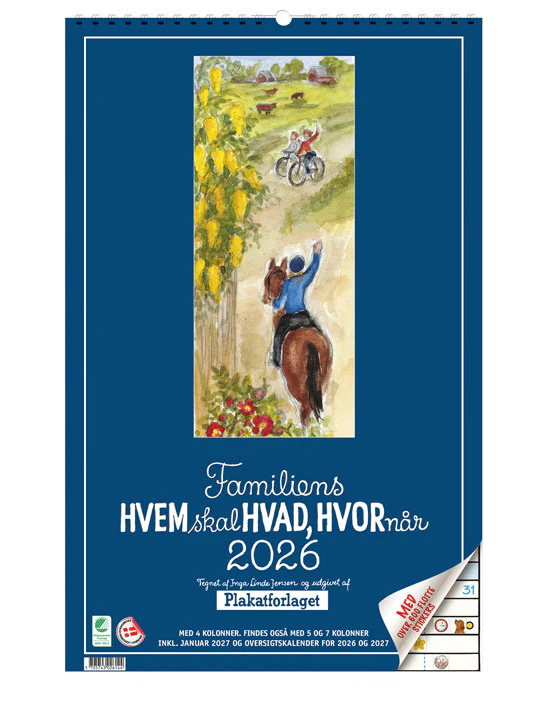 Familiens Hvem skal hvad hvornr Lille 2026