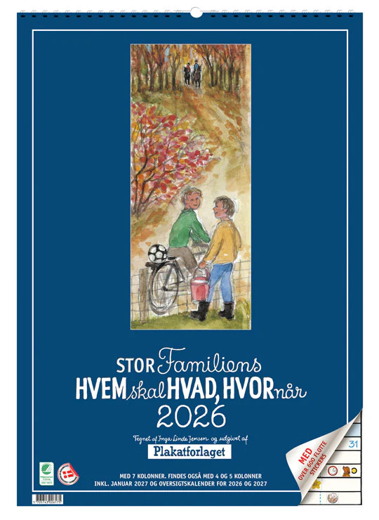 Familiens Hvem skal hvad hvornr Stor 2026