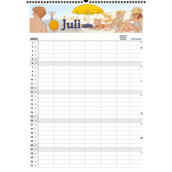 FamilyPlan Skolerskalender 25/26 5 Kolonner