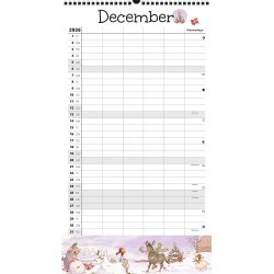 FamilyPlan Skole�rskalender 26/27 Dyr 5 kol.