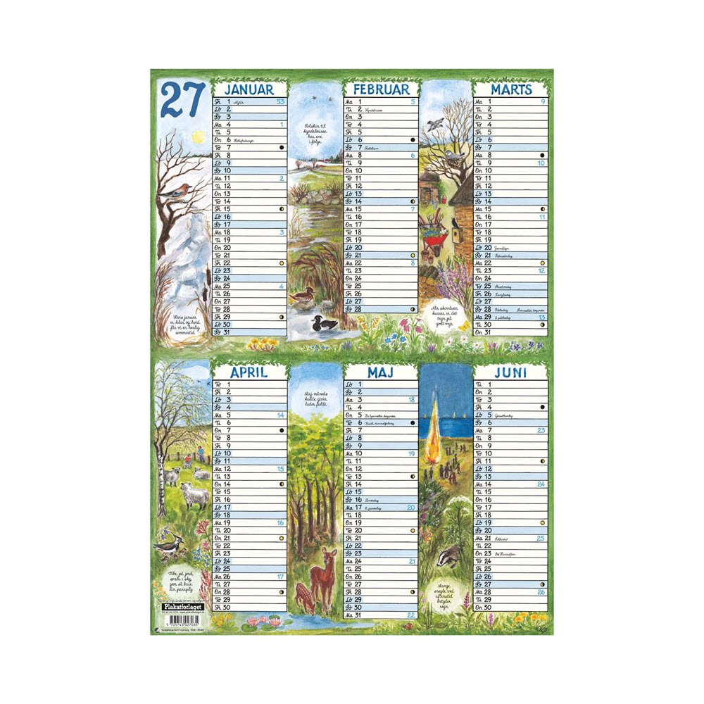 Plakatforlaget Kalender 2027 Karton A3 