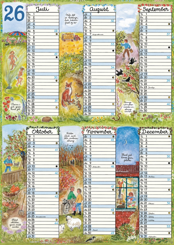 Plakatforlaget Kartonkalender 2026 A3