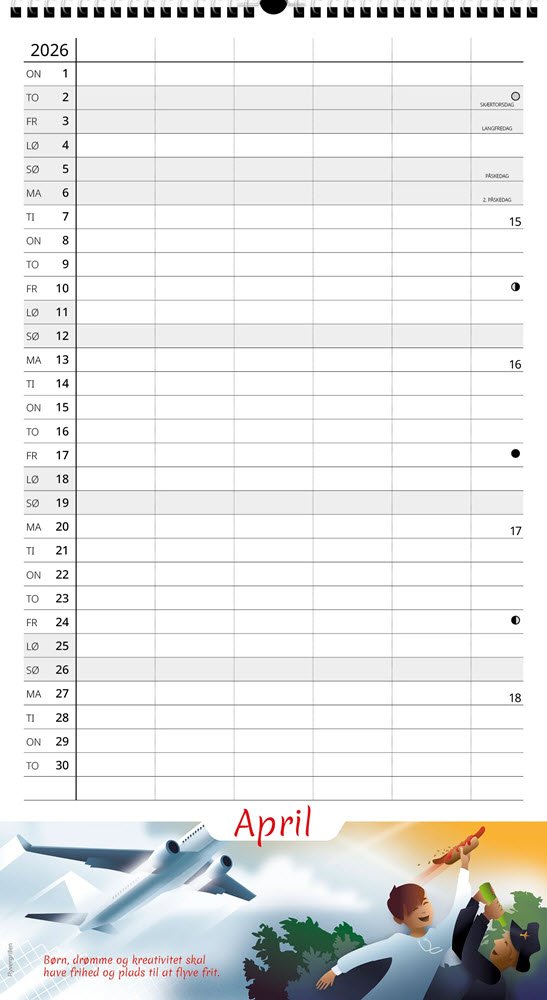 Plakatforlaget Kunstkalender by judith 2026 