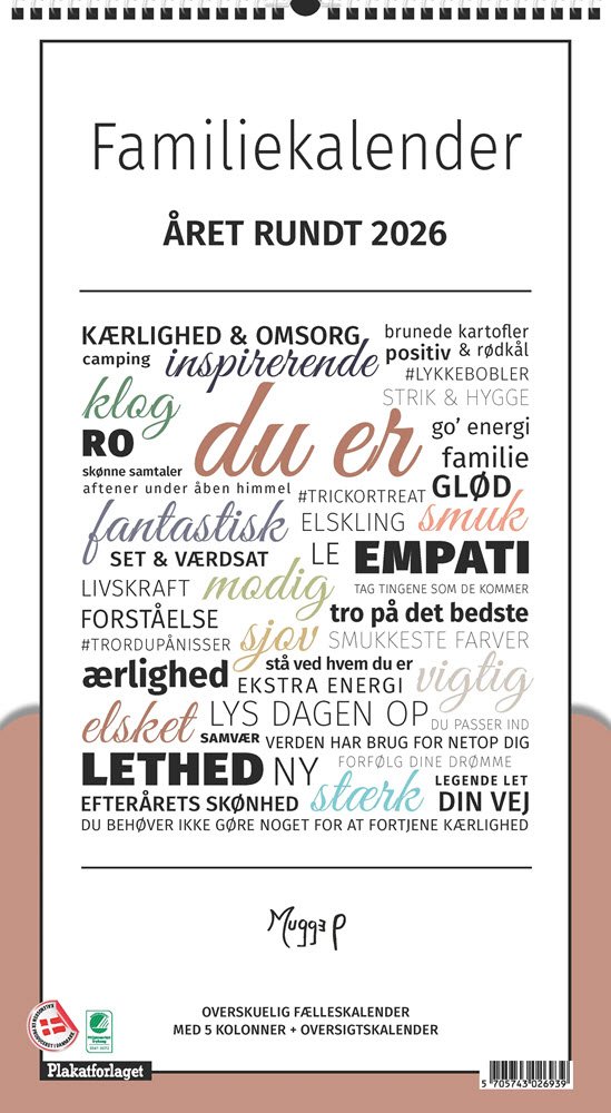 Plakatforlaget Mugge Ps ord ret rundt 2026