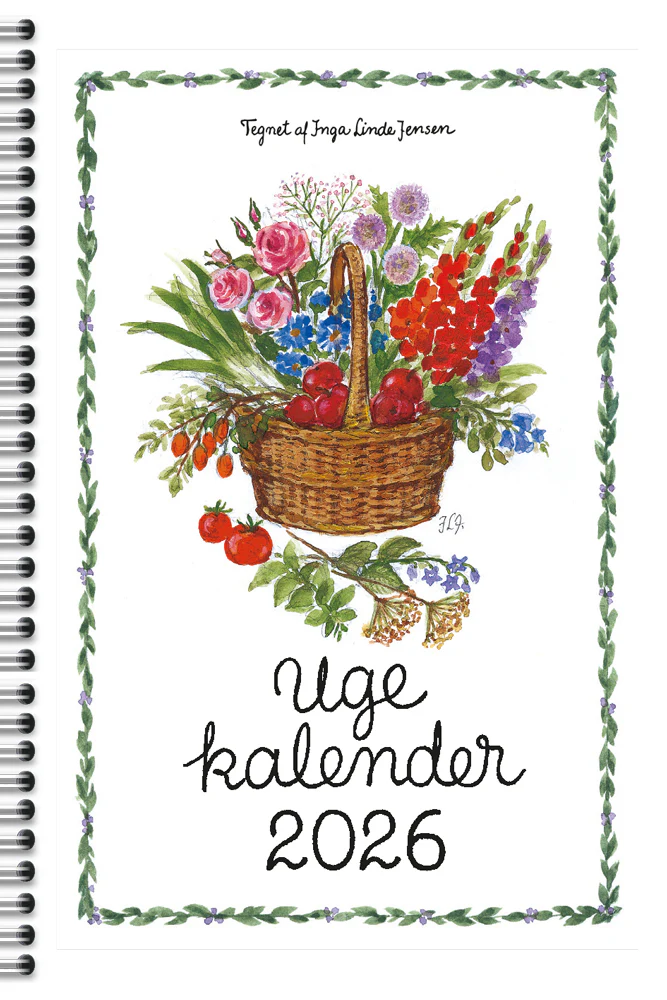 Plakatforlaget Ugekalender 2026 8x12 med spiral