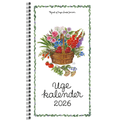 Plakatforlaget Ugekalenderbog 2026 9,5x17 med spiral 