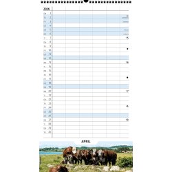 Plakatforlaget familie kalender ret rundt foto 2026 