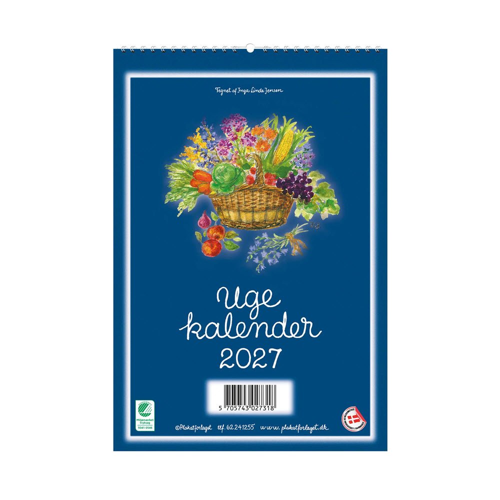 Plakatforlaget uge kalender 2027 