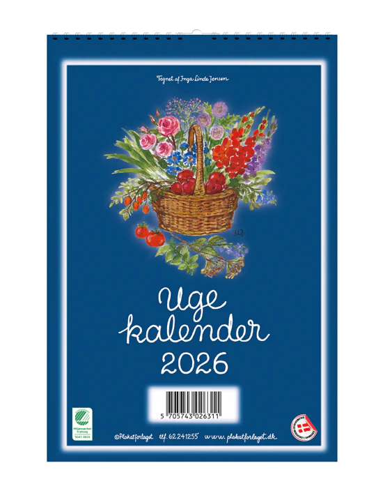 Plakatforlaget uge vgkalender 2026 