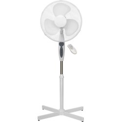 16'' Standing Fan 15CM (40W) with Remote, White