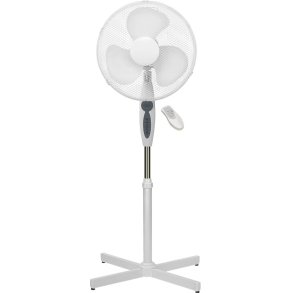 16'' Standing Fan 15CM (40W) with Remote, White