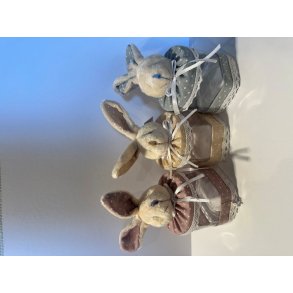 Beholder m. kaninhoved L�g 1 stk 3 ass farver.