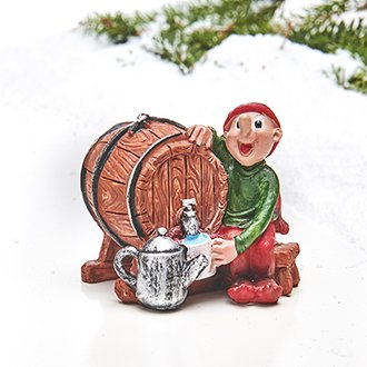 Bramming figur med vintnde polyester 7cm