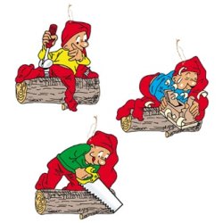 Bramming vrkstedsnisse tr til ophng 40cm