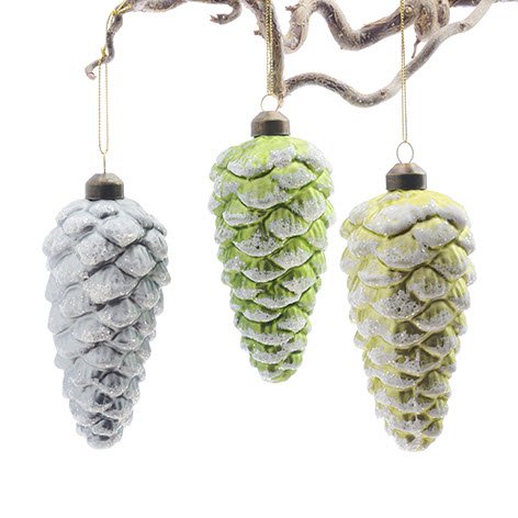 Grankogle glas med snor