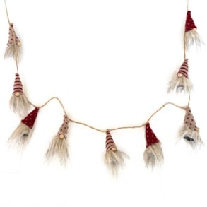 Guirlande nissegnommer 6cm 130cm 