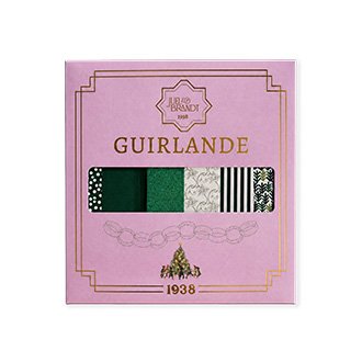 Guirlander papir gr�n 25mm x 150mm 