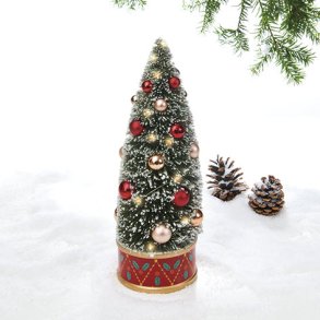 Juletr med LED lys t/batteri 31cm