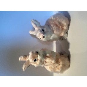 Kanin kunstpels Lyser�d 15 cm 1 stk 2 ass