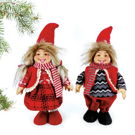 Nisse pige/dreng stof