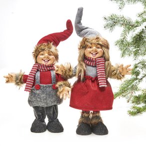 Nisse pige/dreng stof