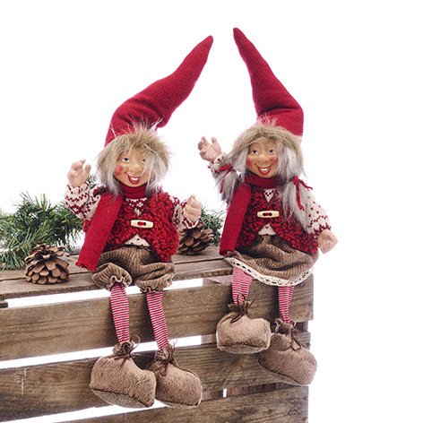 Nisse pige/dreng stof h�ngeben