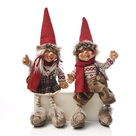 Nisse pige/dreng stof h�ngeben