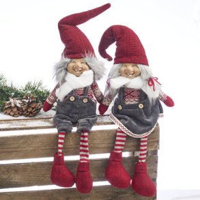Nisse pige/dreng stof med h�ngeben