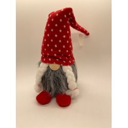 Nissegnom stof med k stltrd i hue 35cm