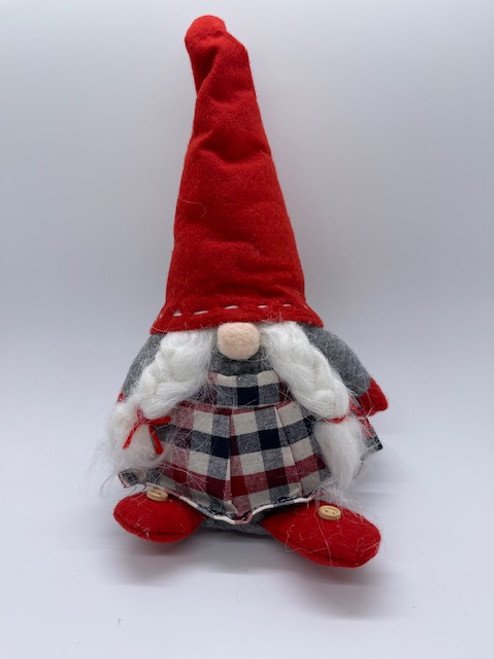 Nissegnom velour mand eller kone 26cm 1 stk,