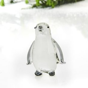 Pingvin mini glas 6cm