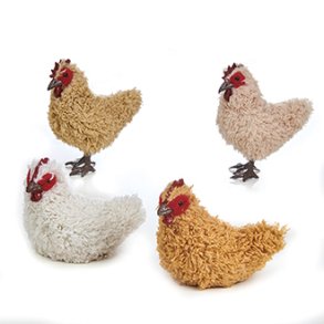 Hne kunstpels 7-11 cm 4 ass 1 stk.