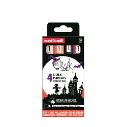 Inu Chalk marker Halloween st 4 farver. PWE-5M
