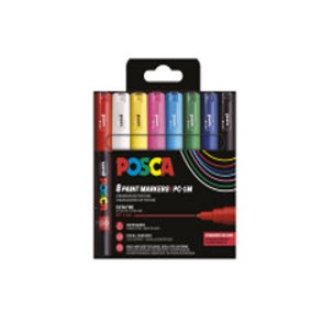 Posca PC-1M 8 st Basic farver