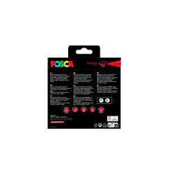Posca PC-5BR brush 8 stk. Alm farver