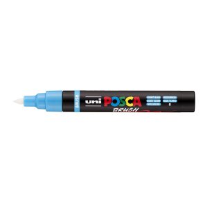 Posca PC-5BR brush Lysebl