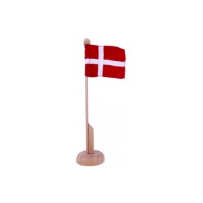 Bordflag i stof p� tr�fod H. 25cm
