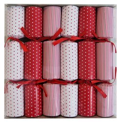 Knallerter 20 cm hvid m. gran  6 stk.