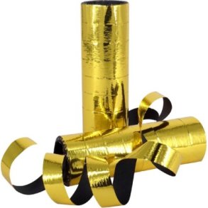 Serpentiner Guld/sort  3m 2 rl