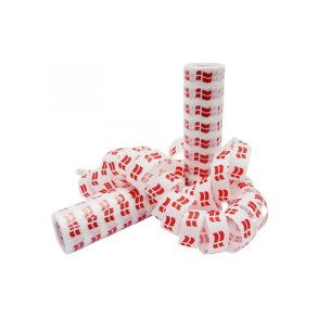 Serpentiner hvide m. flag 2 stk. 