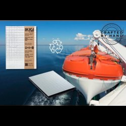 IKIGI Notesbog A5 Lin Sea Rescue S�lv