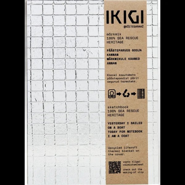 IKIGI Notesbog A5 uLin Sea Rescue S�lv
